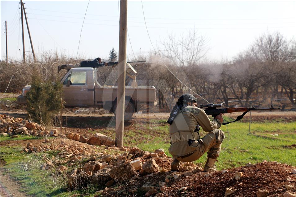 TSK destekli ÖSO'nun El Bab ilçe merkezine doğru ilerleyişi sürüyor