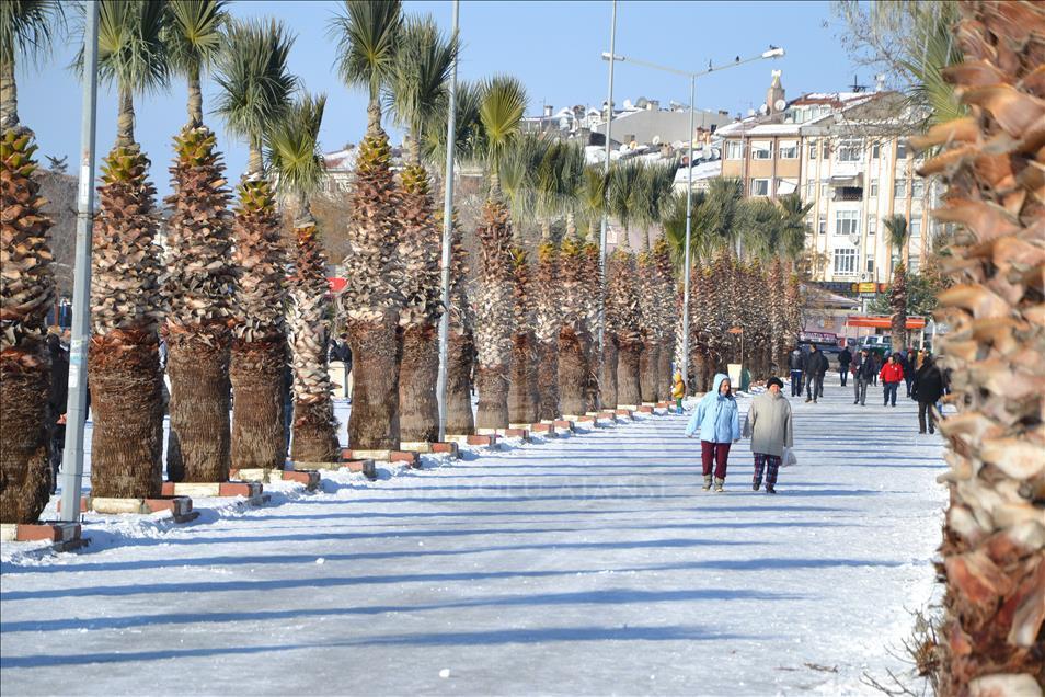 Silivri'de kar