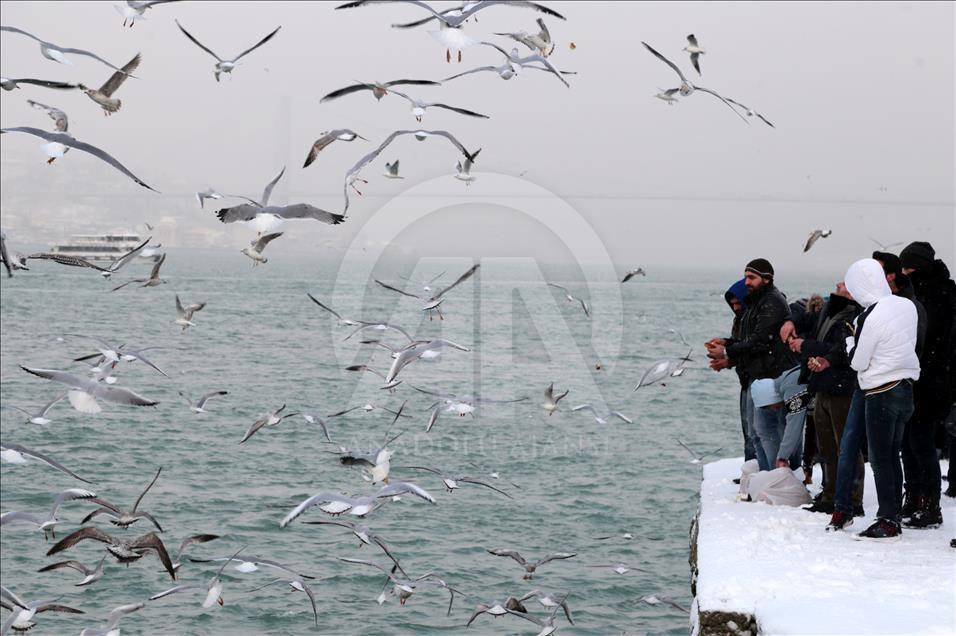 İstanbul'da kar yağışı