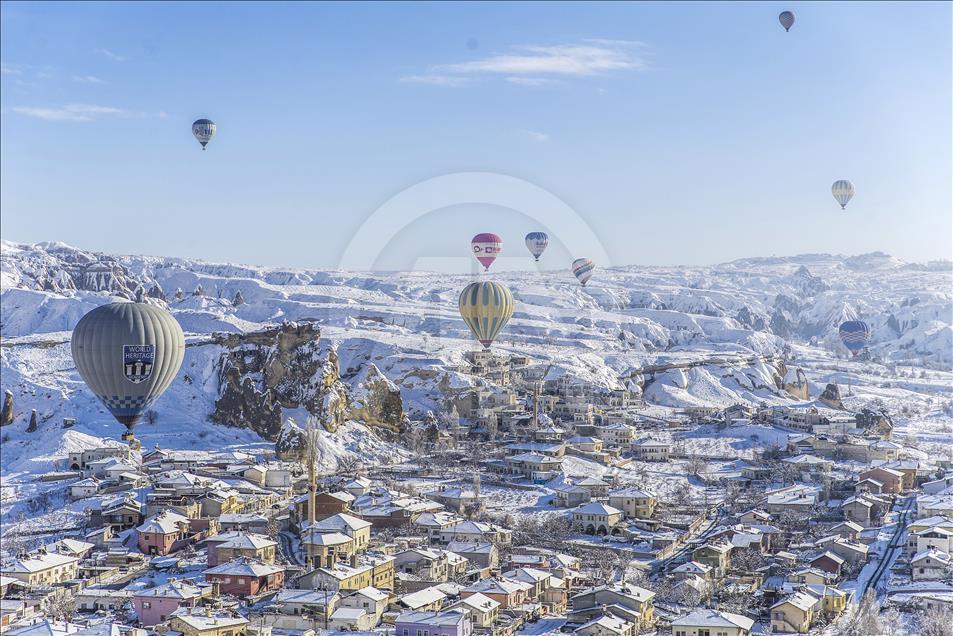 Hot air balloons over Cappadocia