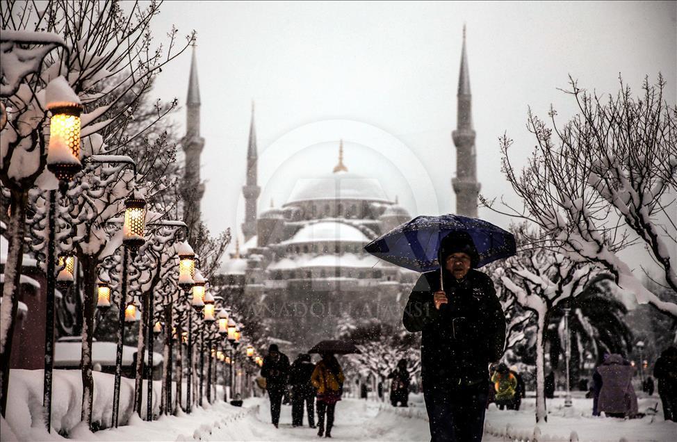 İstanbul'da kar yağışı