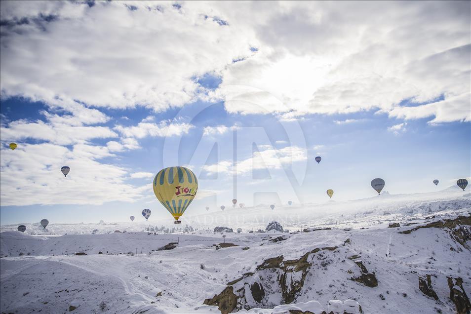 Hot air balloons over Cappadocia