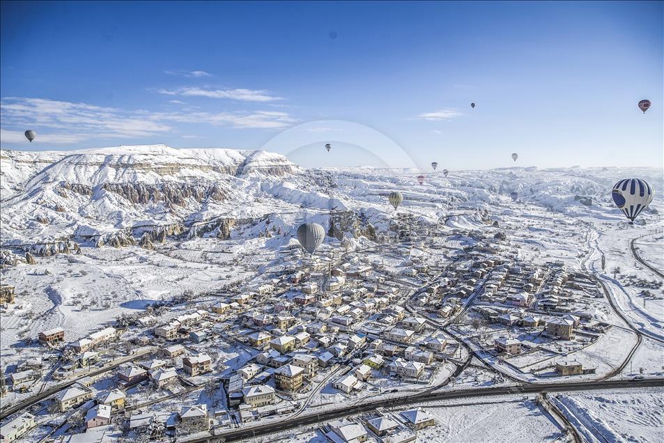 Hot air balloons over Cappadocia