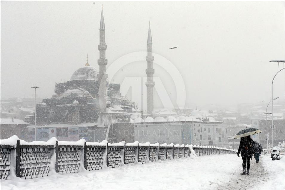 İstanbul'da kar yağışı