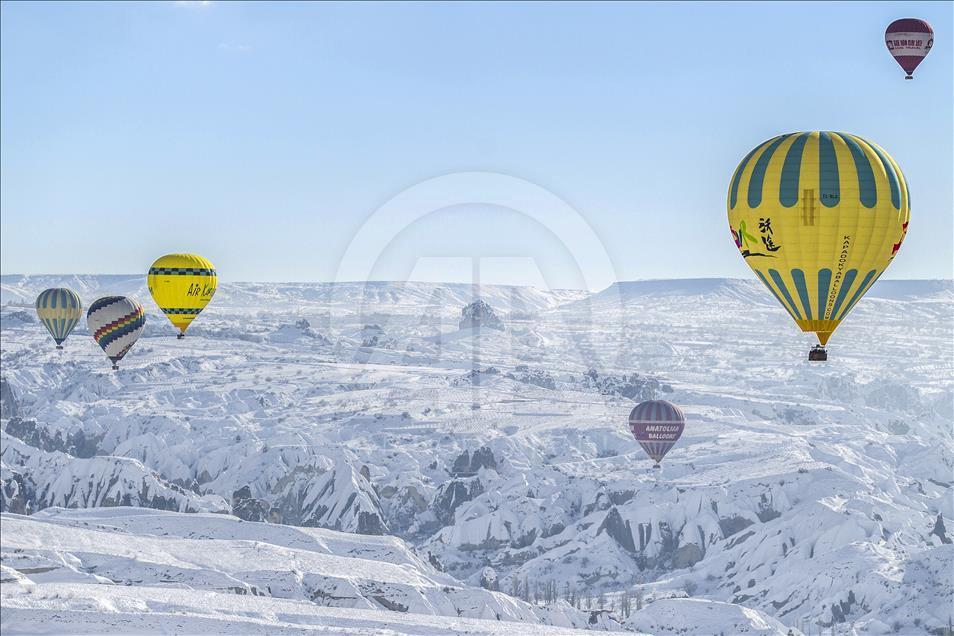 Hot air balloons over Cappadocia
