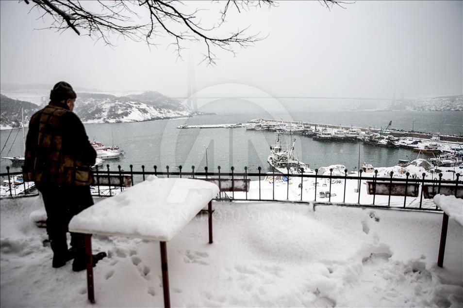 İstanbul'dan kar manzaraları