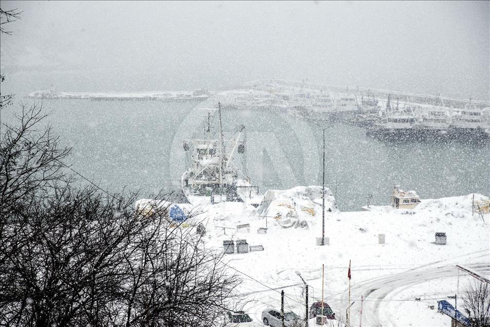 İstanbul'dan kar manzaraları