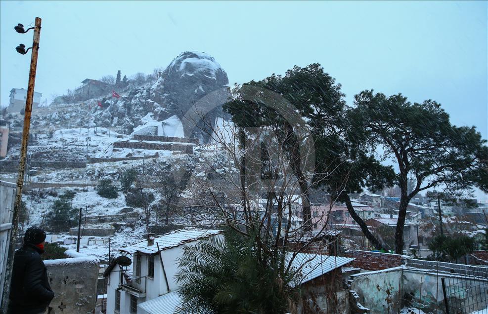İzmir'de kar yağışı