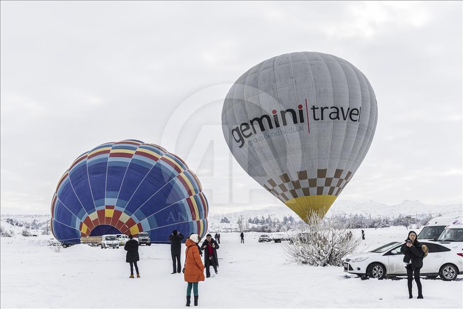 Hot air balloons over Cappadocia