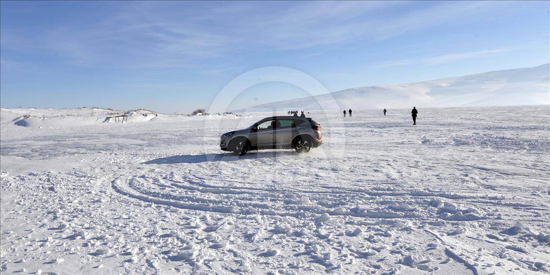 Çıldır Gölü üzerinde drift