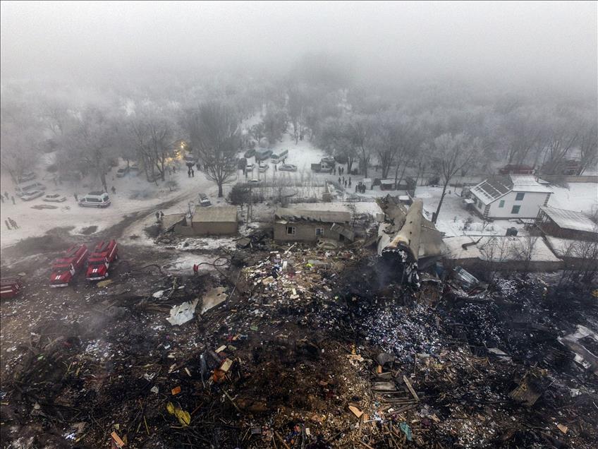 Dozens killed as cargo plane hits homes in Kyrgyzstan