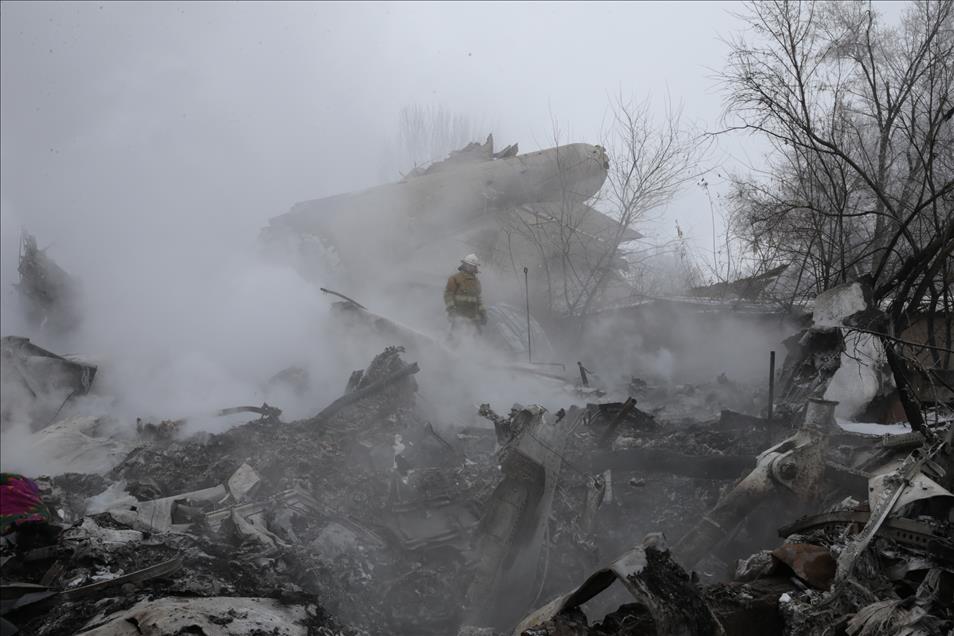 Cargo plane crashes near Bishkek: 32 dead, 4 injured