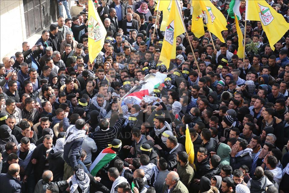 تششیع جنازه جوان فلسطینی کشته‌شده توسط اسرائیل