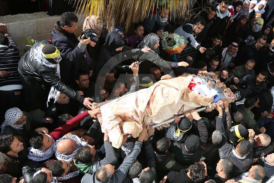 تششیع جنازه جوان فلسطینی کشته‌شده توسط اسرائیل