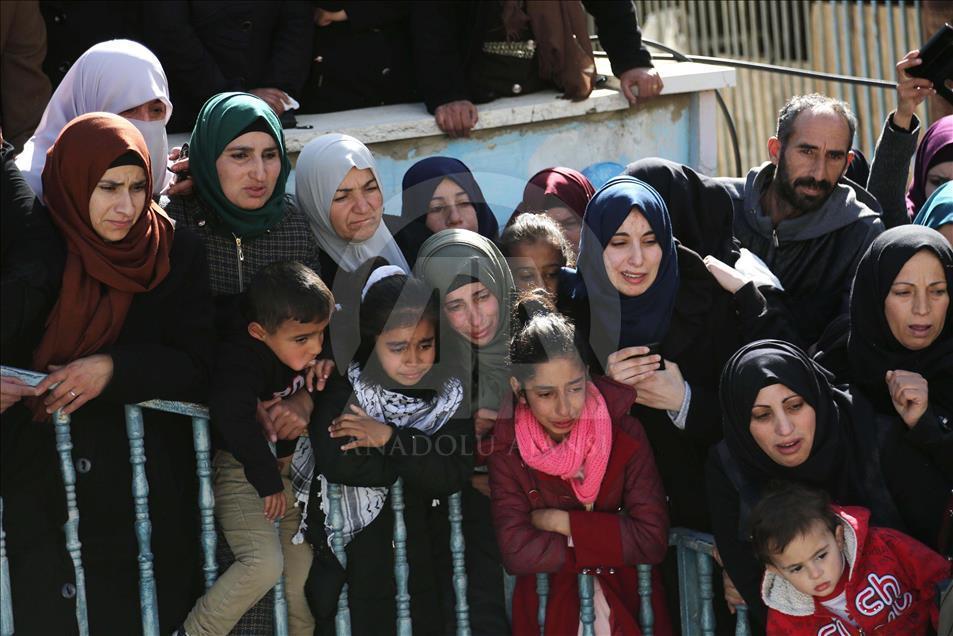 تششیع جنازه جوان فلسطینی کشته‌شده توسط اسرائیل