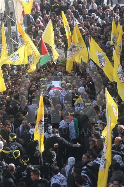 تششیع جنازه جوان فلسطینی کشته‌شده توسط اسرائیل