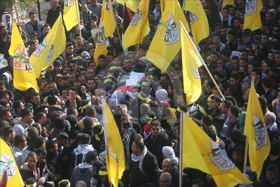 تششیع جنازه جوان فلسطینی کشته‌شده توسط اسرائیل