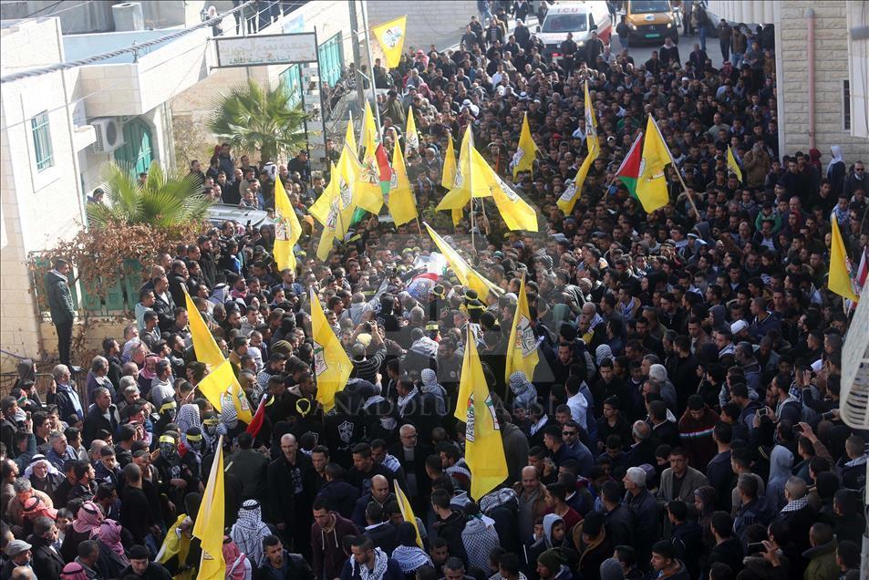 تششیع جنازه جوان فلسطینی کشته‌شده توسط اسرائیل