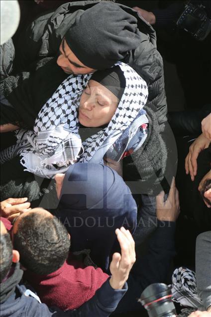 تششیع جنازه جوان فلسطینی کشته‌شده توسط اسرائیل