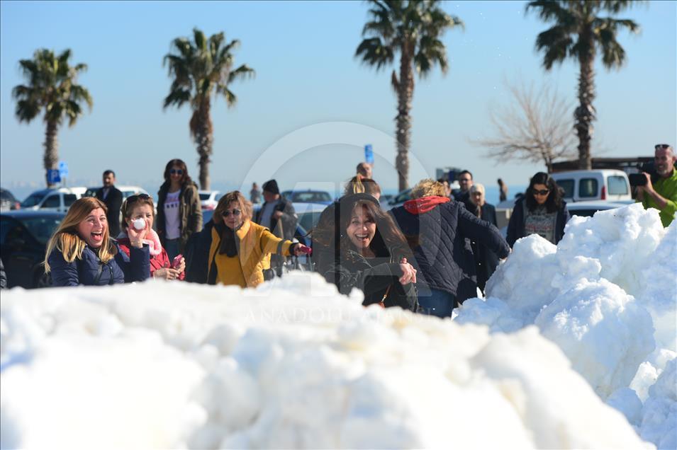 17 derecede kar topu savaşı