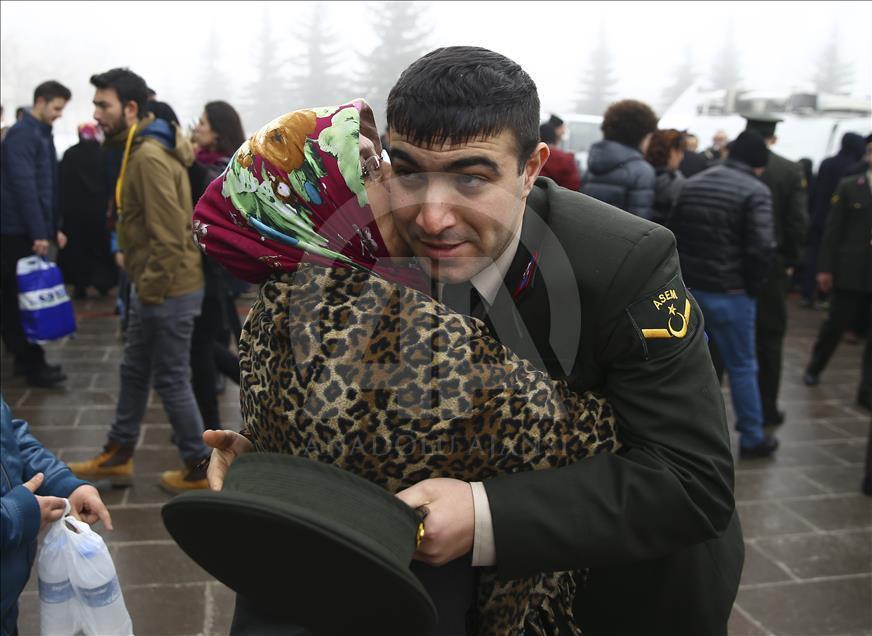 Sözleşmeli astsubay öğrencilerin and içme töreni