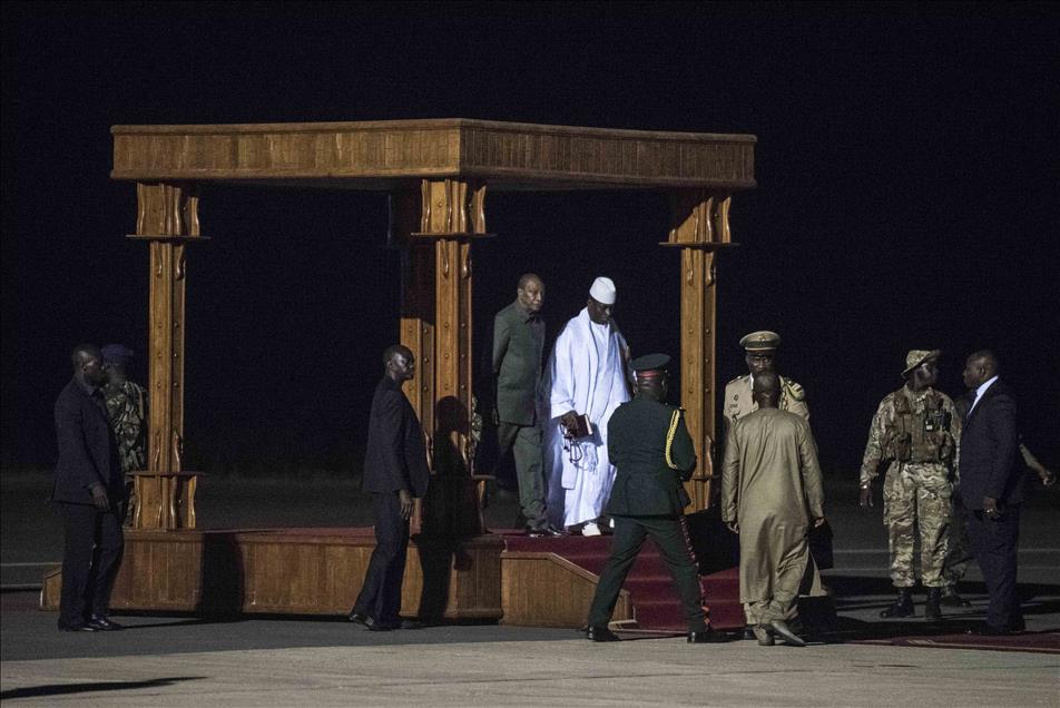 Departure of Yahya Jammeh in Banjul