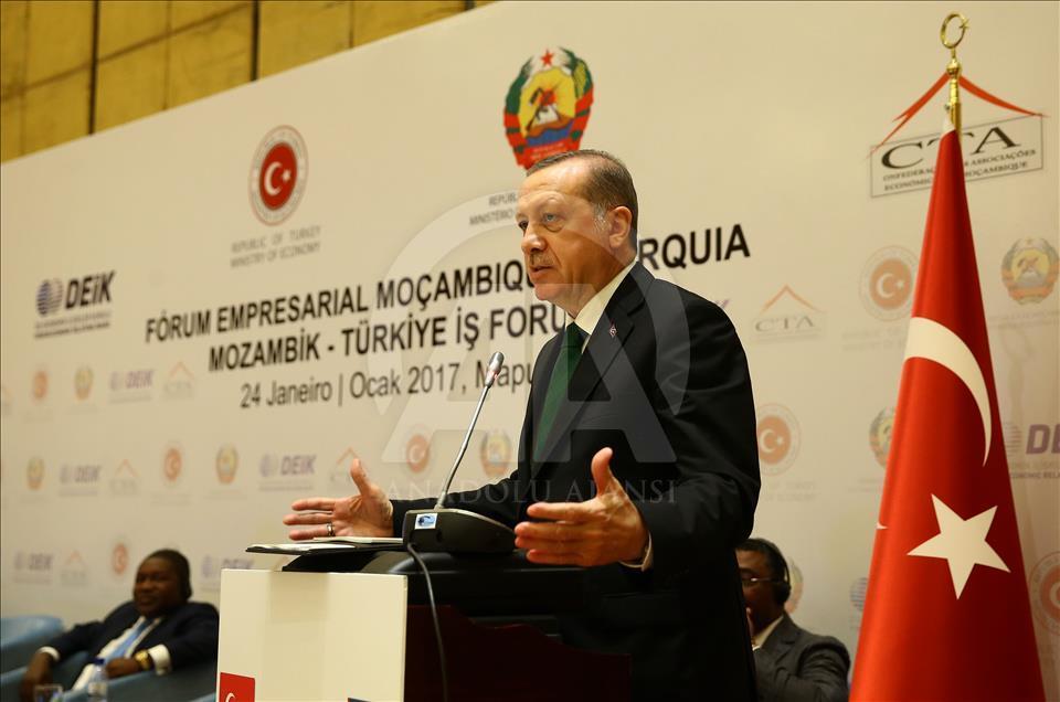 Cumhurbaşkanı Erdoğan, Mozambik'te