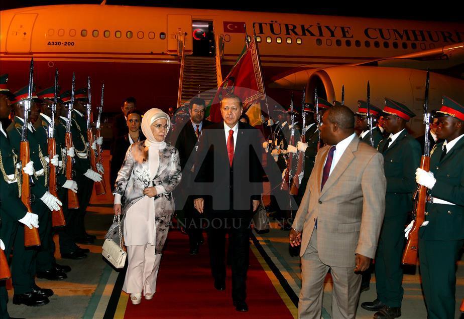 Cumhurbaşkanı Erdoğan Mozambik'e geldi
