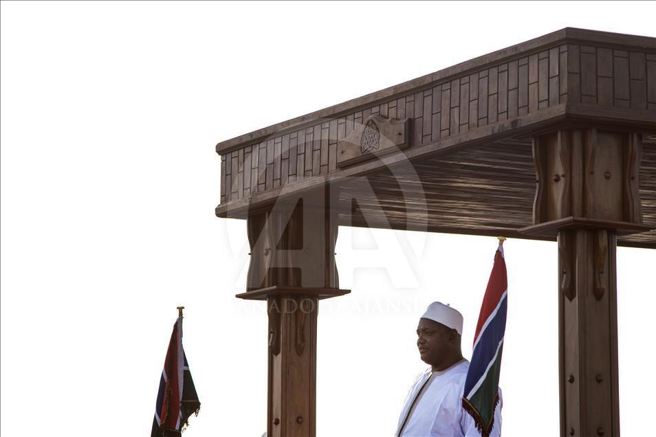 Arrival of new Gambia's president Adama Barrow to Banjul