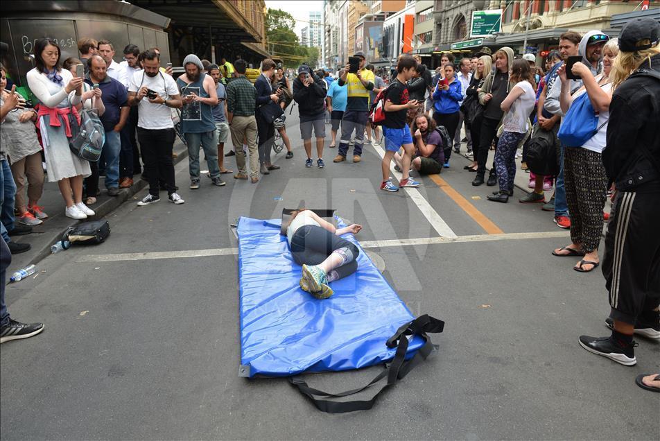 Homeless camp eviction in Melbourne