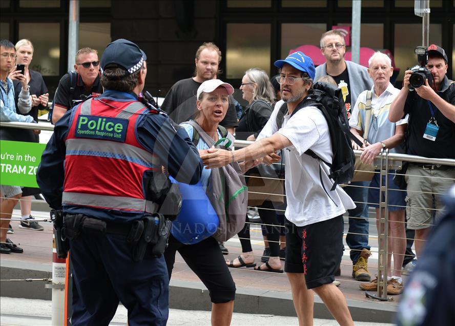 Homeless camp eviction in Melbourne