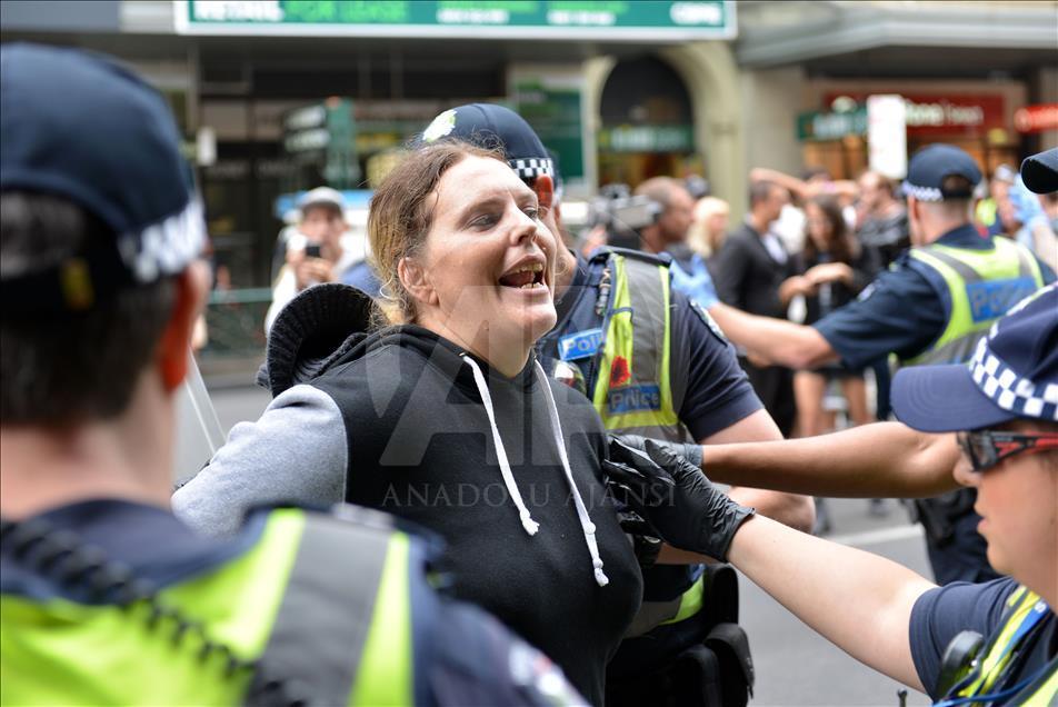 Homeless camp eviction in Melbourne
