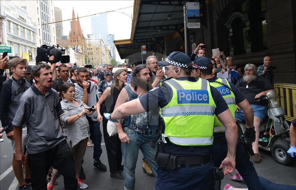 Homeless camp eviction in Melbourne