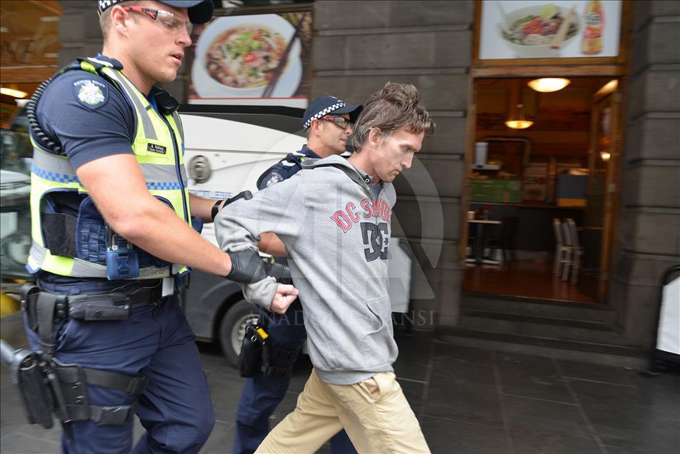 Homeless camp eviction in Melbourne