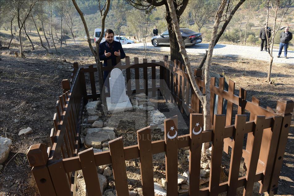 Çanakkale şehidi Mehmet Çavuş'un mezarı 102 yıl sonra bulundu
