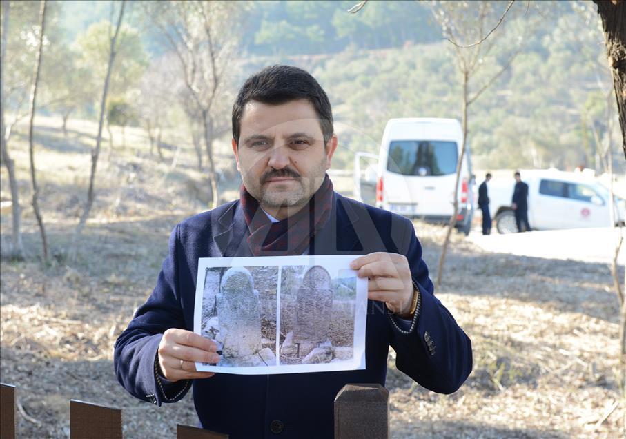 Çanakkale şehidi Mehmet Çavuş'un mezarı 102 yıl sonra bulundu

