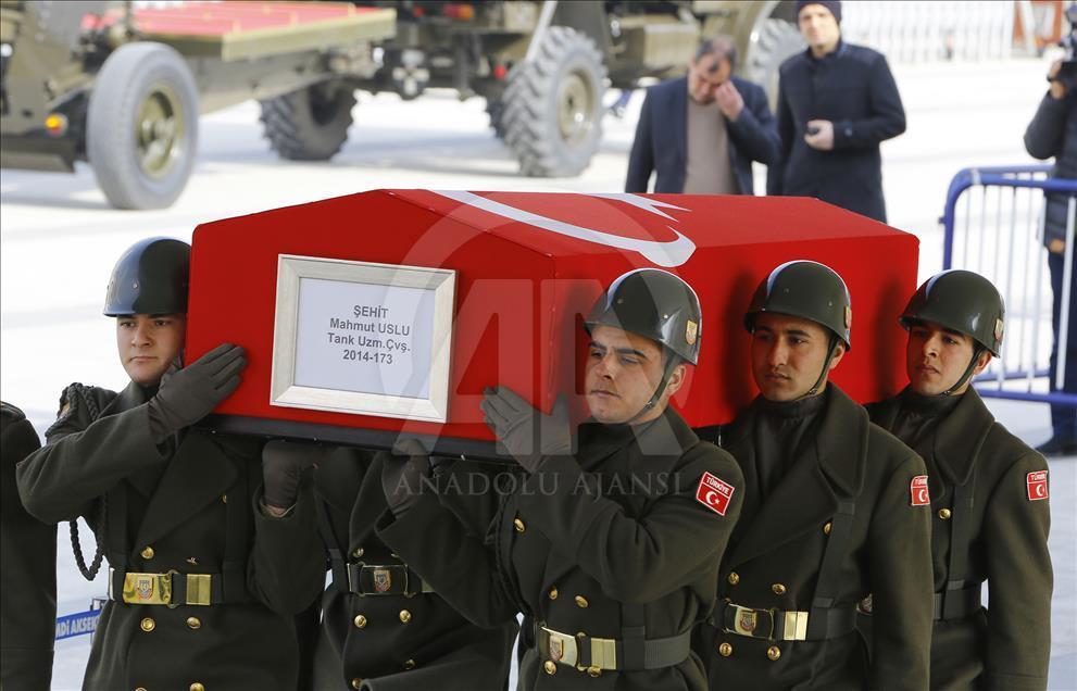 Fırat Kalkanı şehidi son yolculuğuna uğurlandı