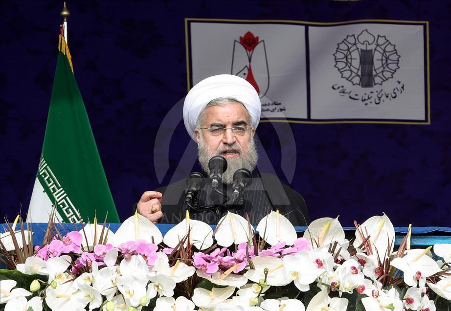 سخنرانی روحانی در مراسم سالگرد پیروزی انقلاب اسلامی ایران
