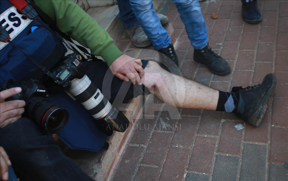AA serbest foto muhabiri Batı Şeria'da ayağından yaralandı