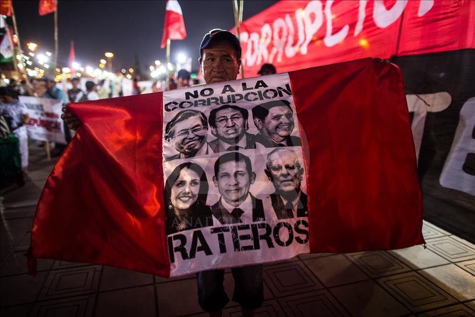 Great march against corruption in Peru