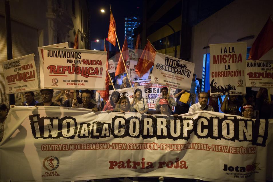 Great march against corruption in Peru