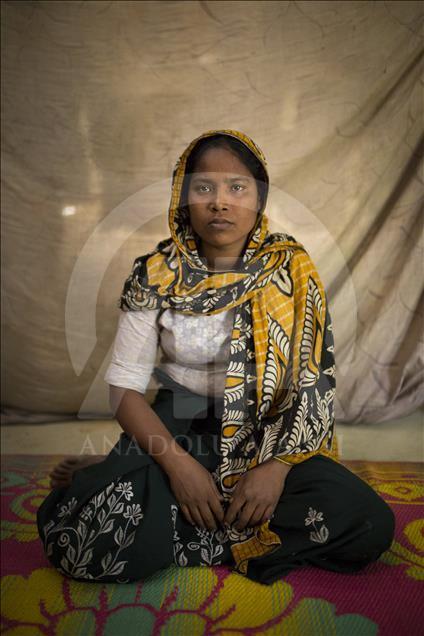 Bangladeş'te yaşayan tecavüz kurbanı Arakanlı kadınlar