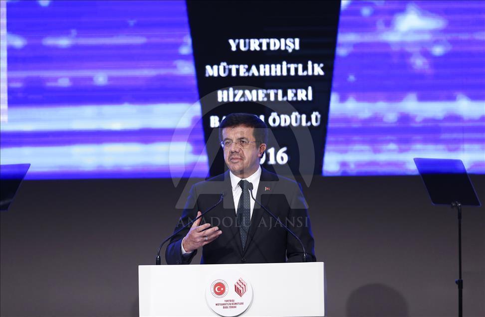 Yurtdışı Müteahhitlik Hizmetleri Ödül Töreni