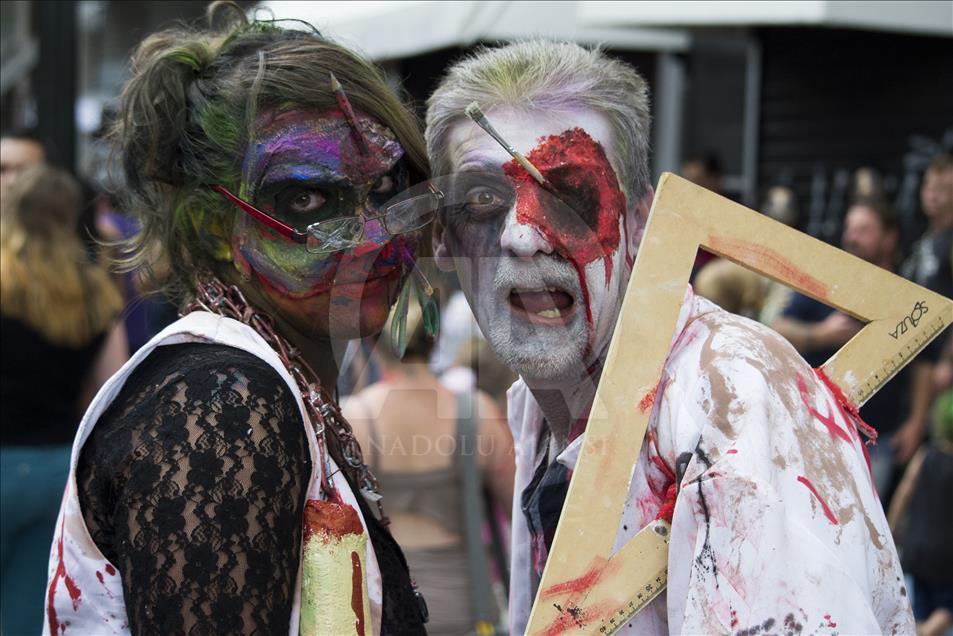 Brezilya'da Zombie yürüyüşü etkinliği