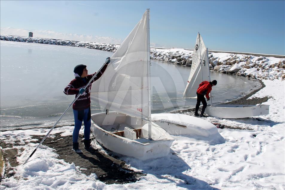 Yelken tutkusu soğuk hava dinlemedi