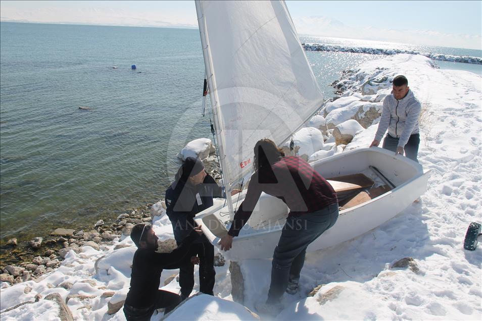 Yelken tutkusu soğuk hava dinlemedi