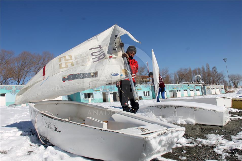 Yelken tutkusu soğuk hava dinlemedi