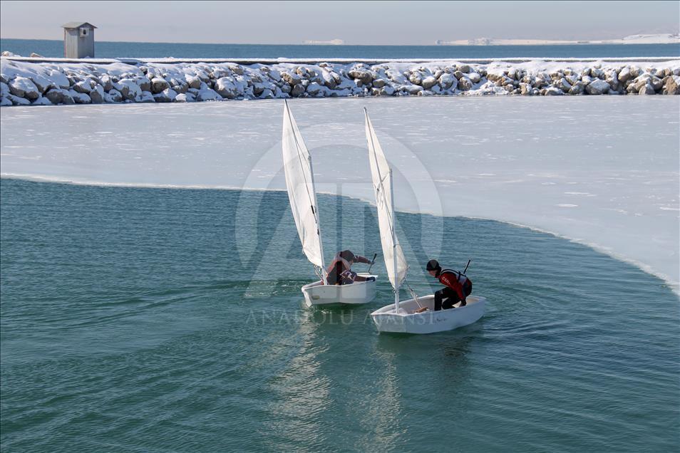 Yelken tutkusu soğuk hava dinlemedi