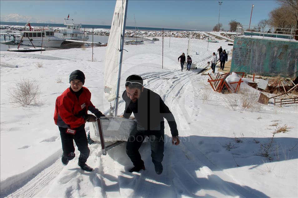 Yelken tutkusu soğuk hava dinlemedi