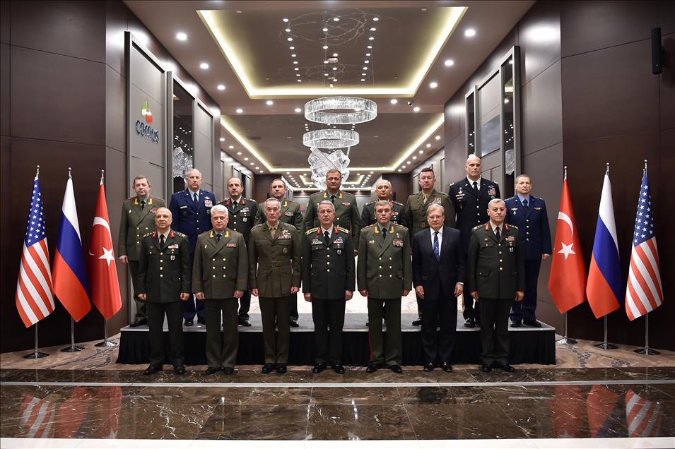 Turkish Chief of the General Staff Akar meets his American and Russian counterparts